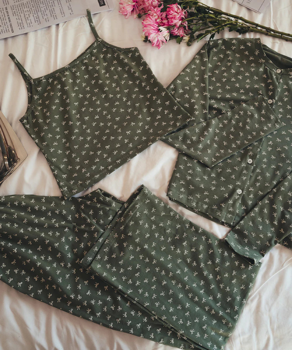 Ribbon pj 3 piece - Chummy