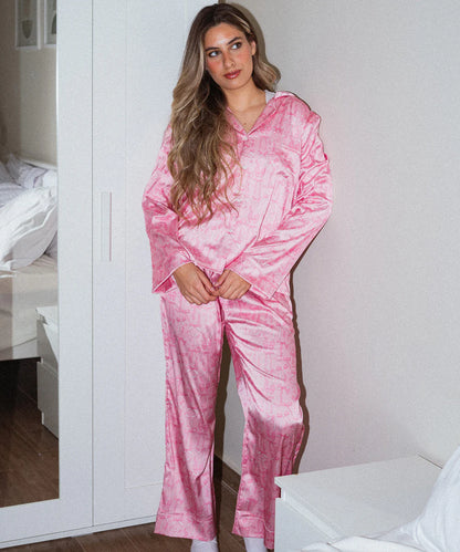 bows satin pj pants - chummy