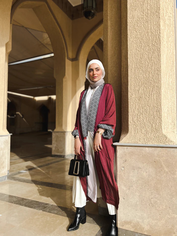 Oriental orange kimono - Anjum