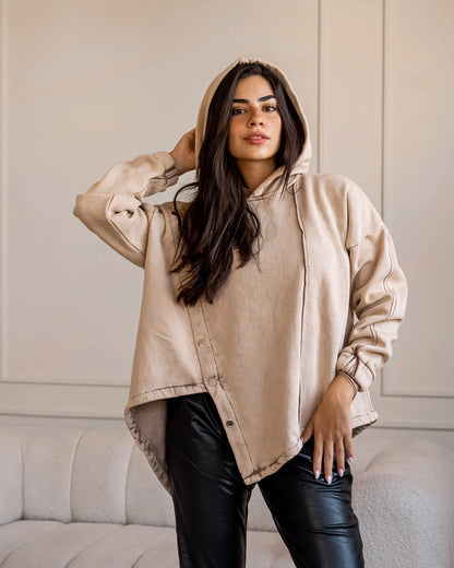 Acid washed sweatshirt - Sara Salama