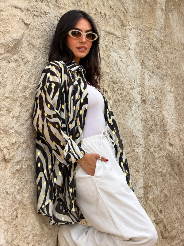 INDE ZEBRA SHIRT - Jupelan