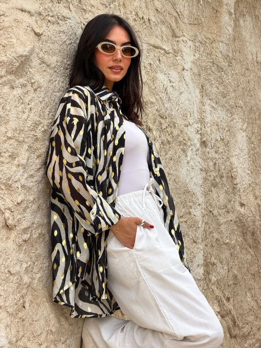 INDE ZEBRA SHIRT - Jupelan