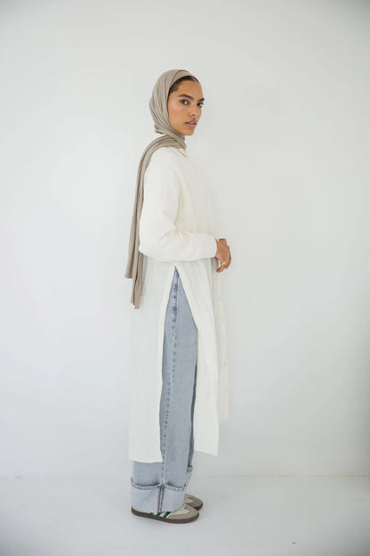 Metalic long shirt - BA Fashion