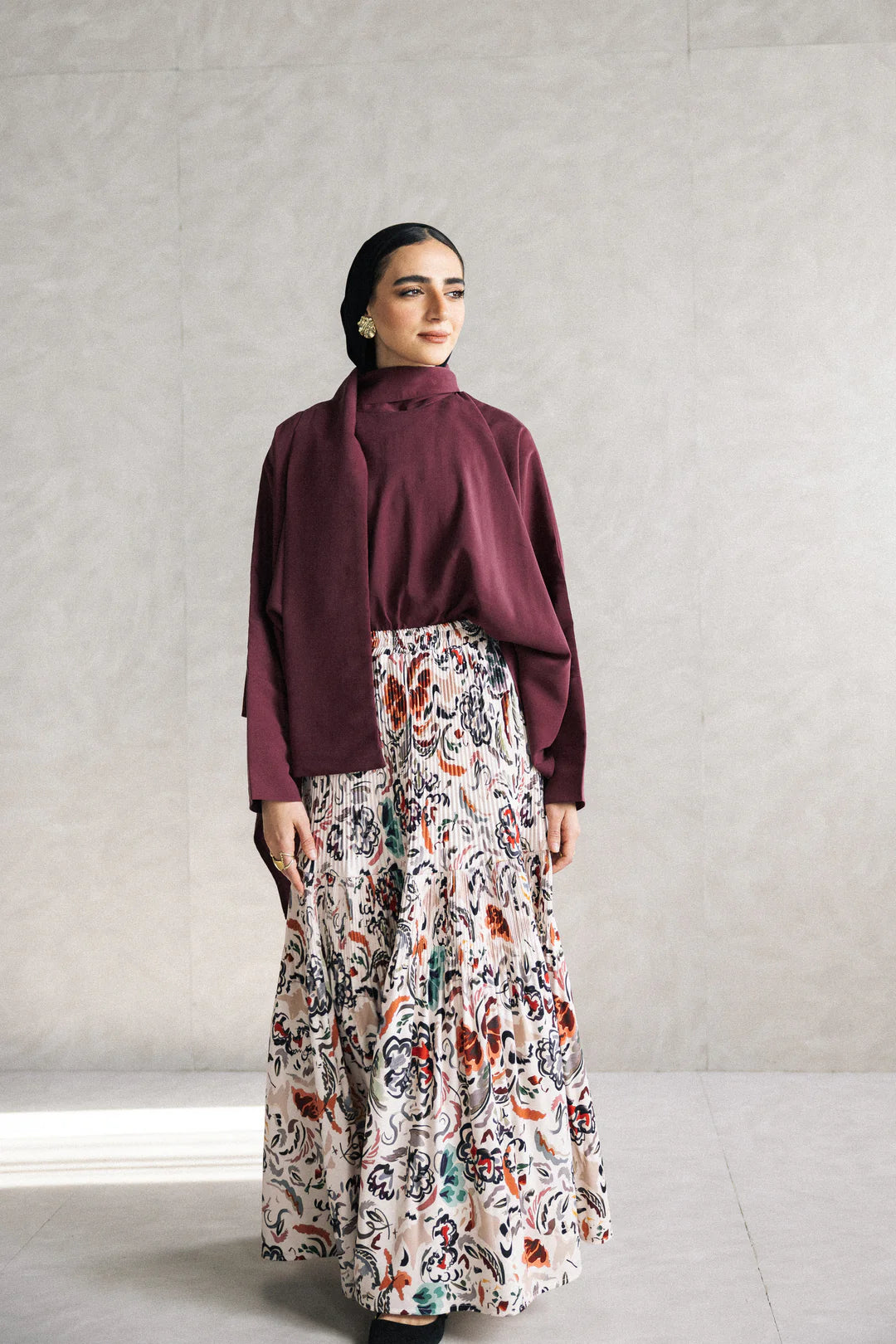 Bloom printed skirt - Chiffon