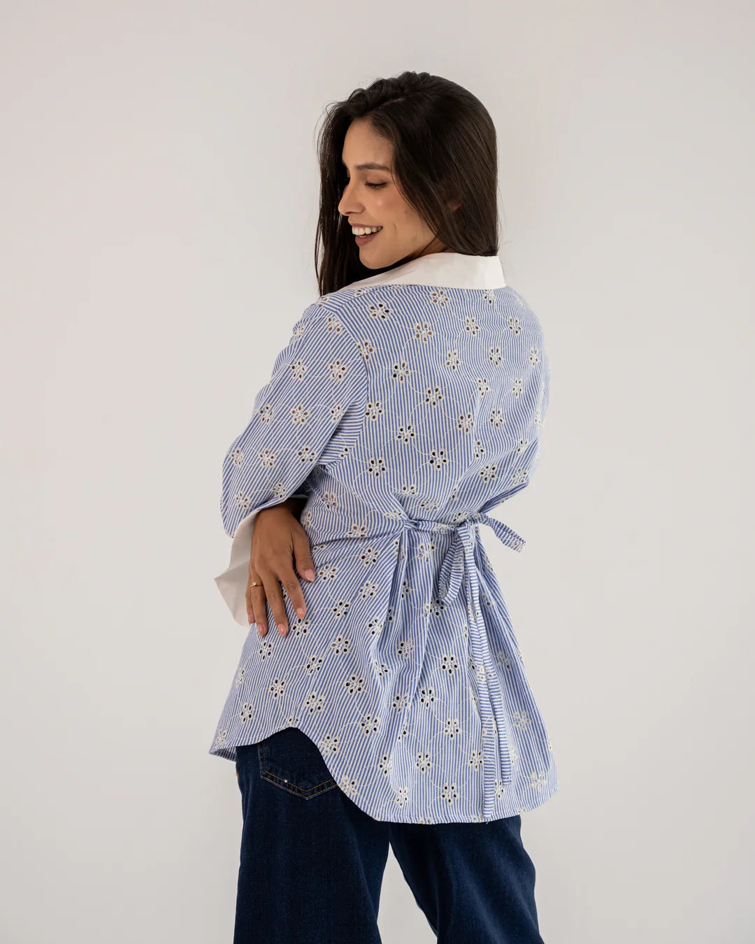 Embroidered Tailored Shirt - Nawara