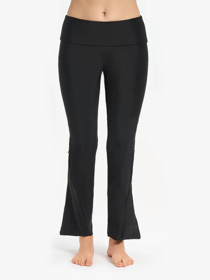 2-in-1 Flared Zip Swim Leggings – Le Maillot