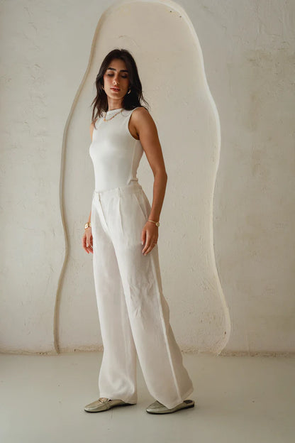 Tailored Linen Pants  -  OBI