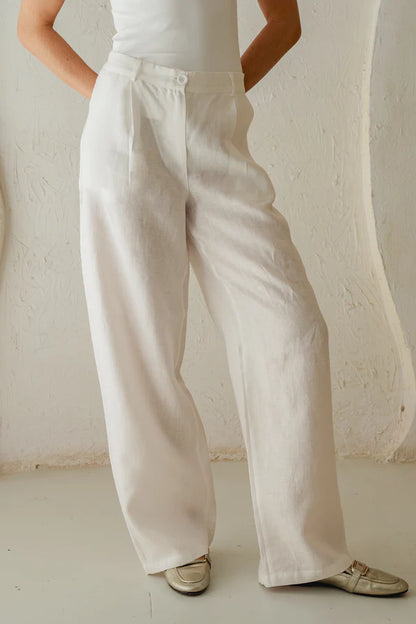 Tailored Linen Pants  -  OBI
