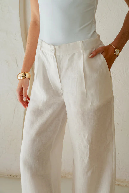Tailored Linen Pants  -  OBI