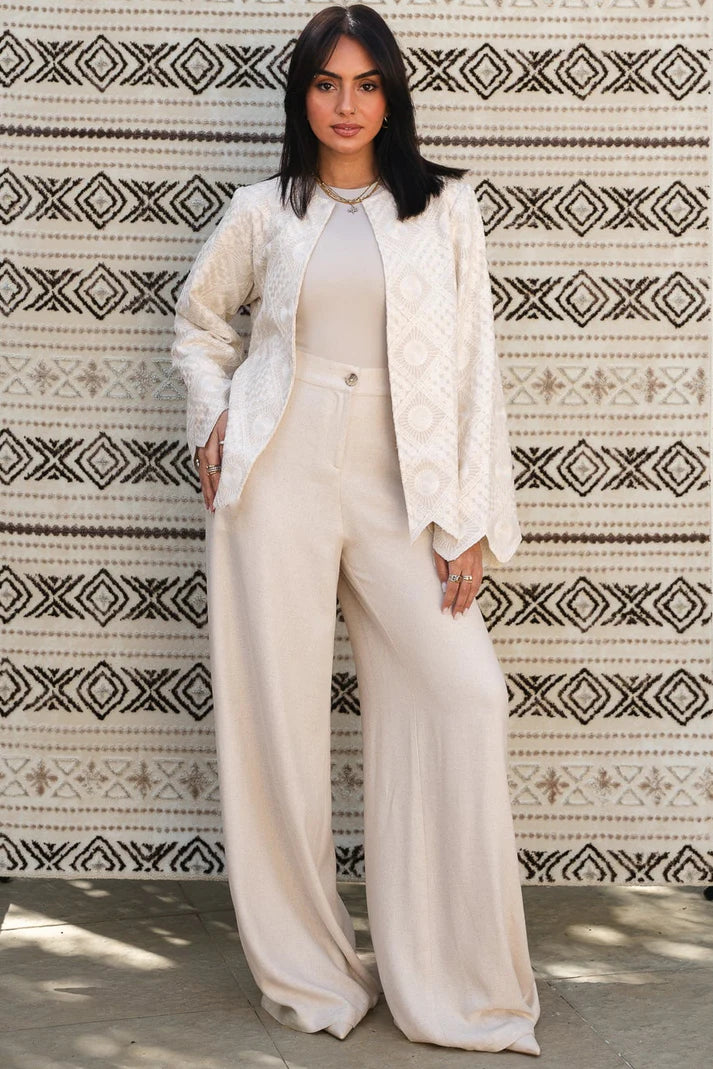 Heritage linen pants - With elan