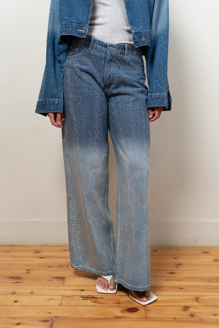 Denim Pants with Studs - TAA