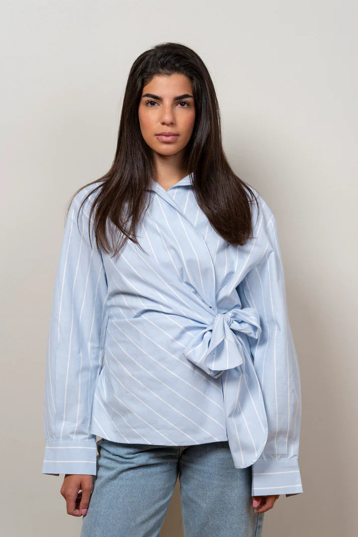 Sky Wrap baby blue Shirt - TAA