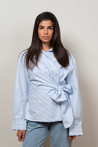 Sky Wrap baby blue Shirt - TAA
