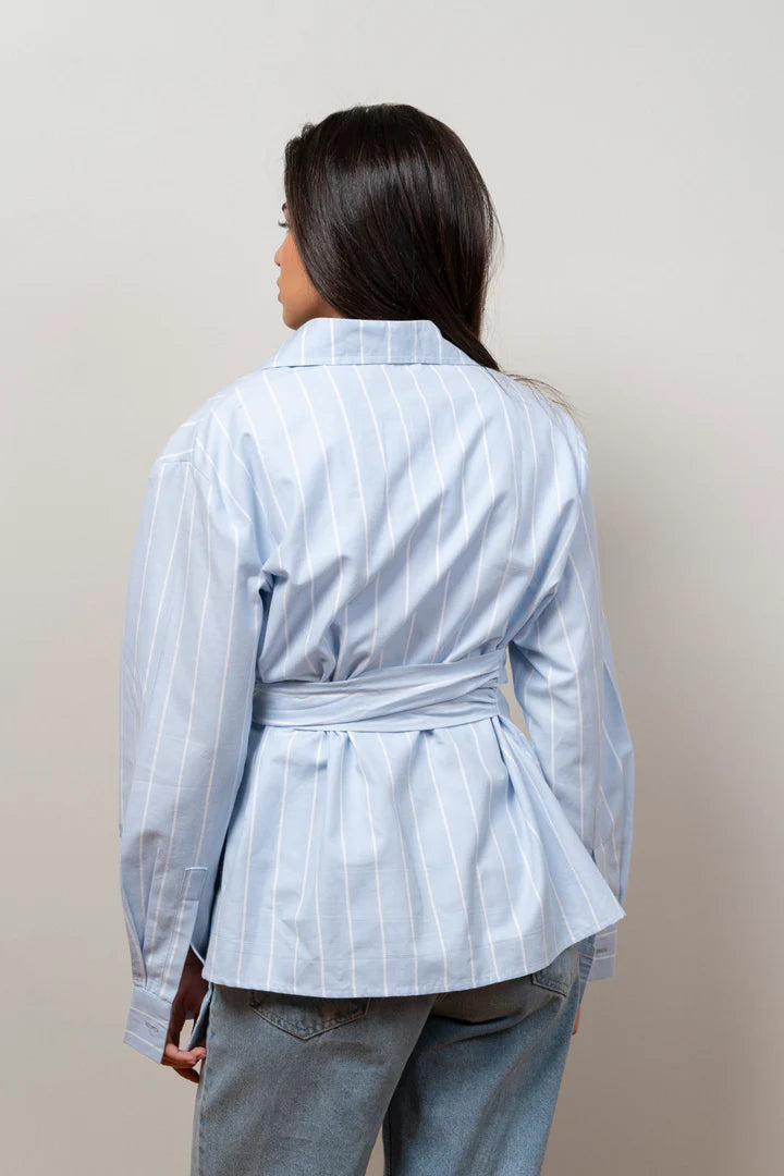Sky Wrap baby blue Shirt - TAA
