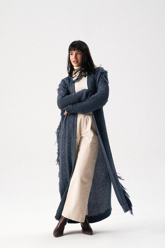 sandwoven Knit Cardigan-Taj Sisters