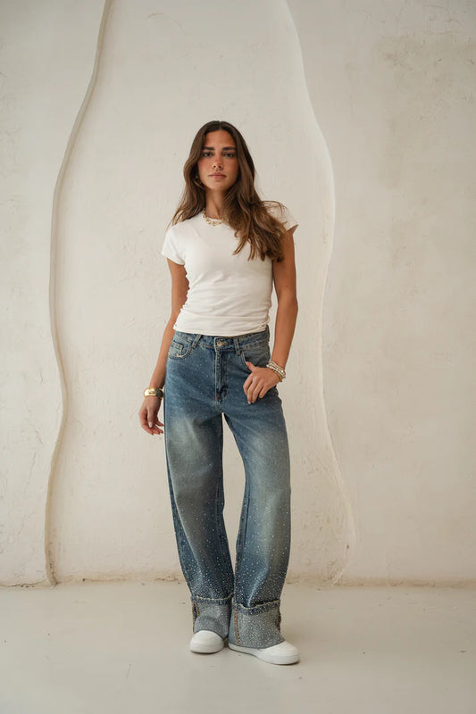 Studded Folded pants - obi