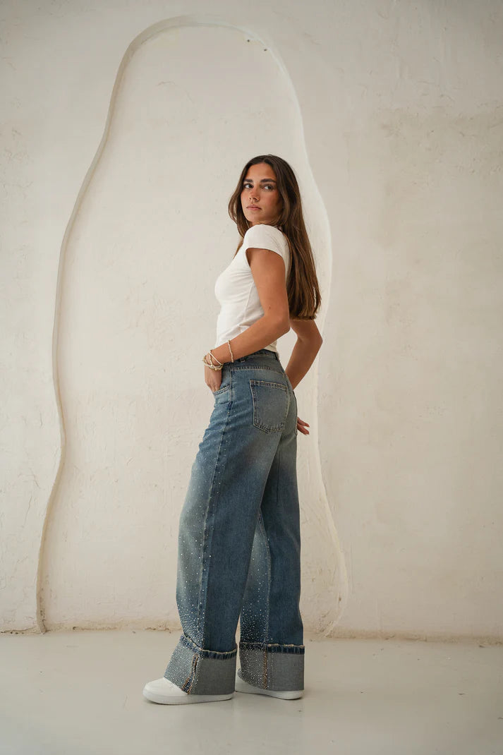 Studded Folded pants - obi