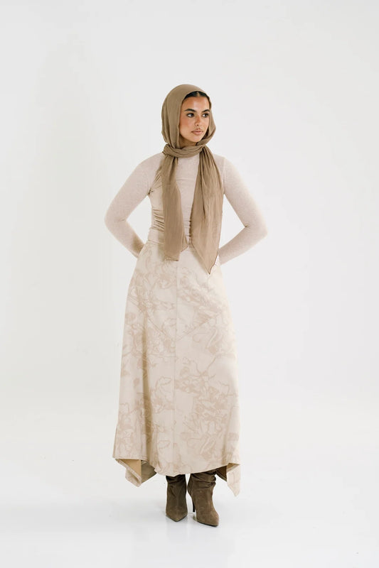 Asymmetrical printed Skirt - Taj Sisters