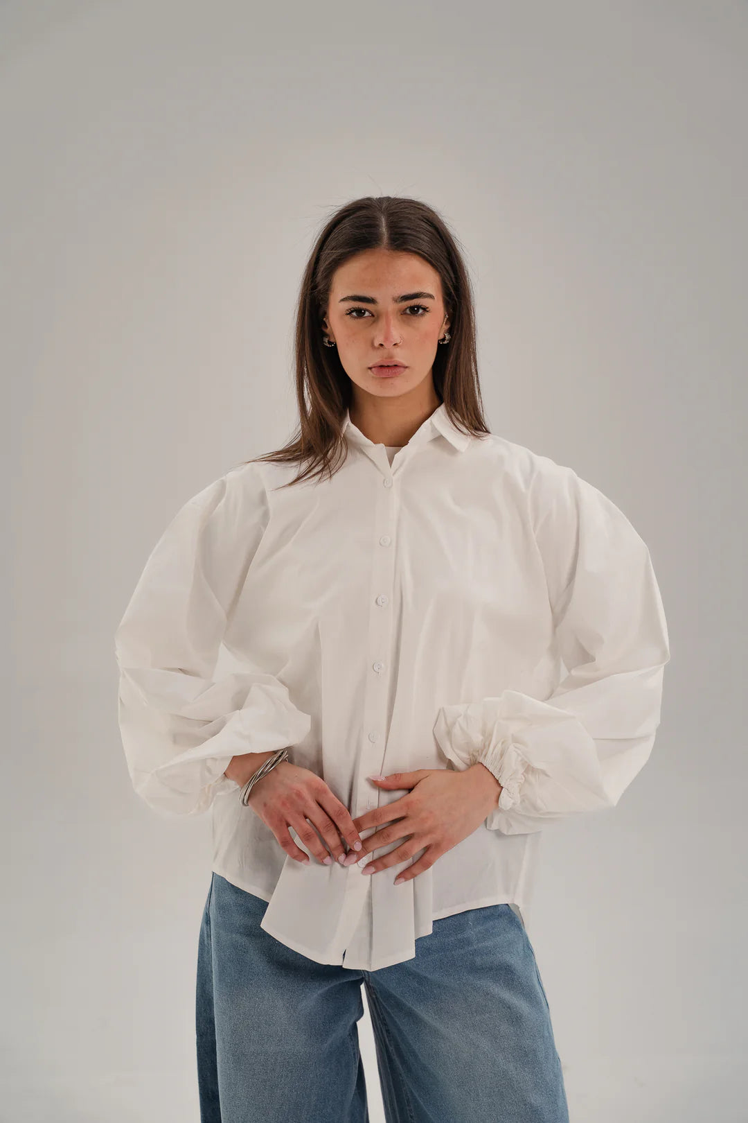 Puffed Sleeves Shirt - Taj sisters