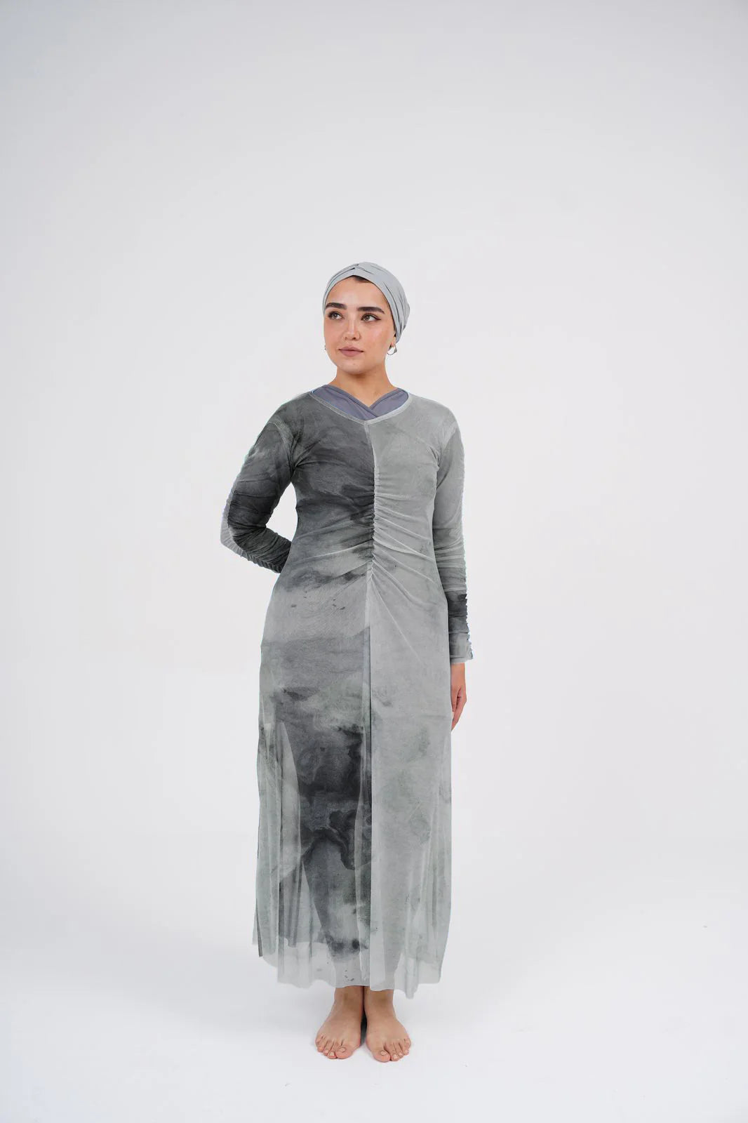 Marble mesh dress - Le maillot