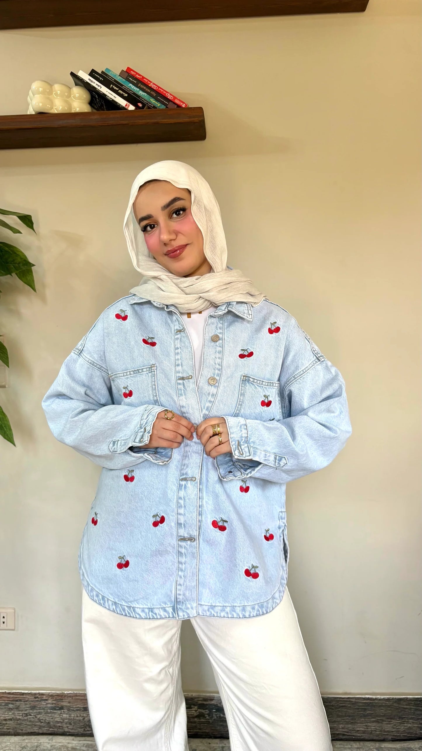 CHERRY DENIM JACKET - Traumen
