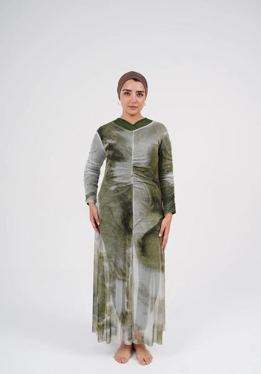 Marble mesh coverup - Le maillot