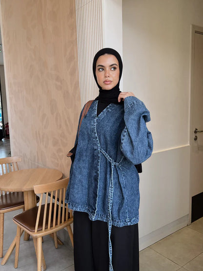 The every day Denim wrap - Modesty