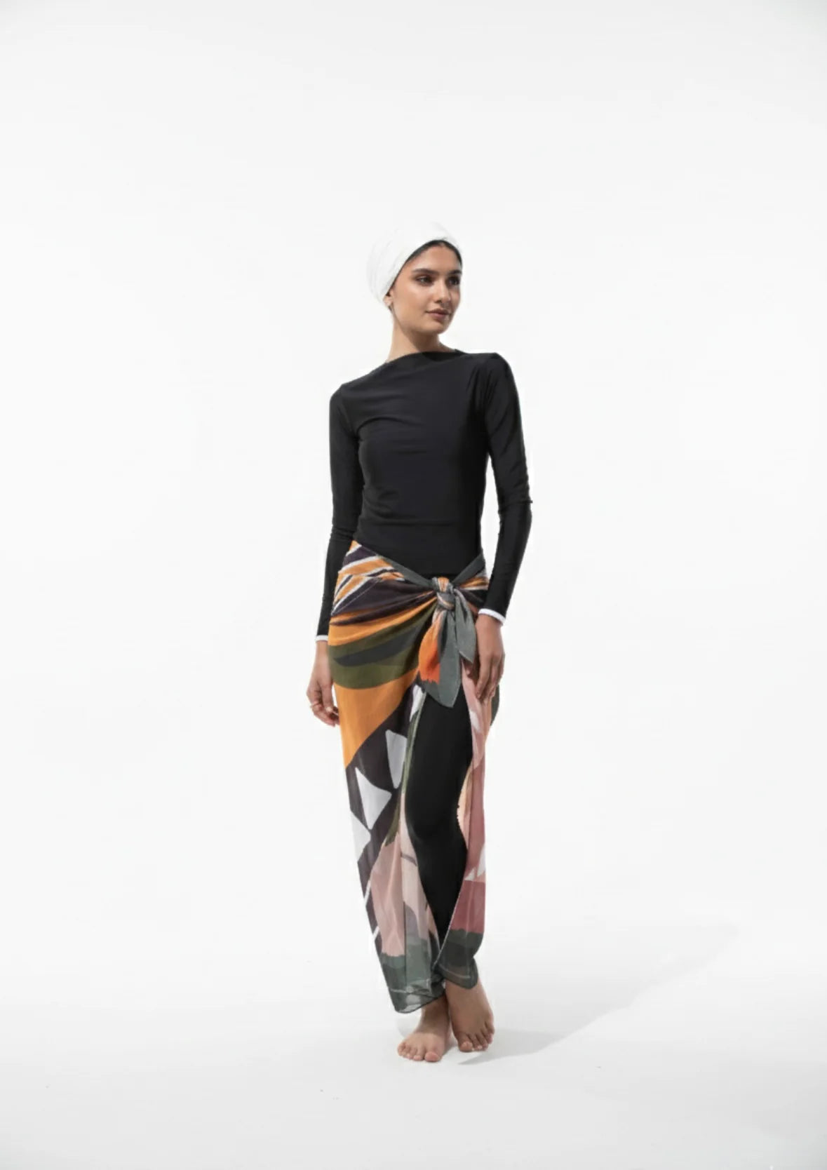 Olive Paradise Chiffon Wrap - Le Maillot