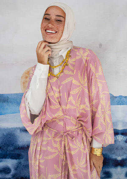 Pink Palm Dress - Anjum