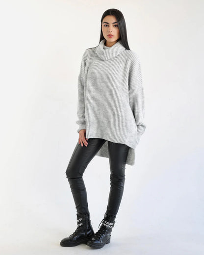 Knit oversized pullover - Sara Salama