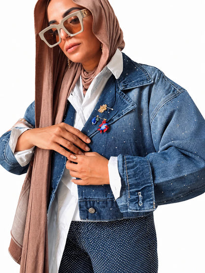 Denim Jacket with Studs - TAA