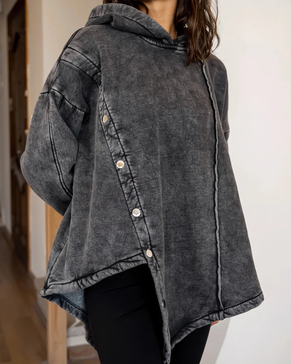 Acid washed sweatshirt - Sara Salama