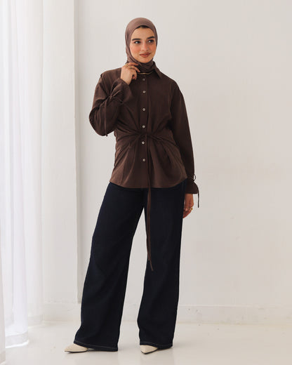 Soft Bow Side Shirt - SAMRA