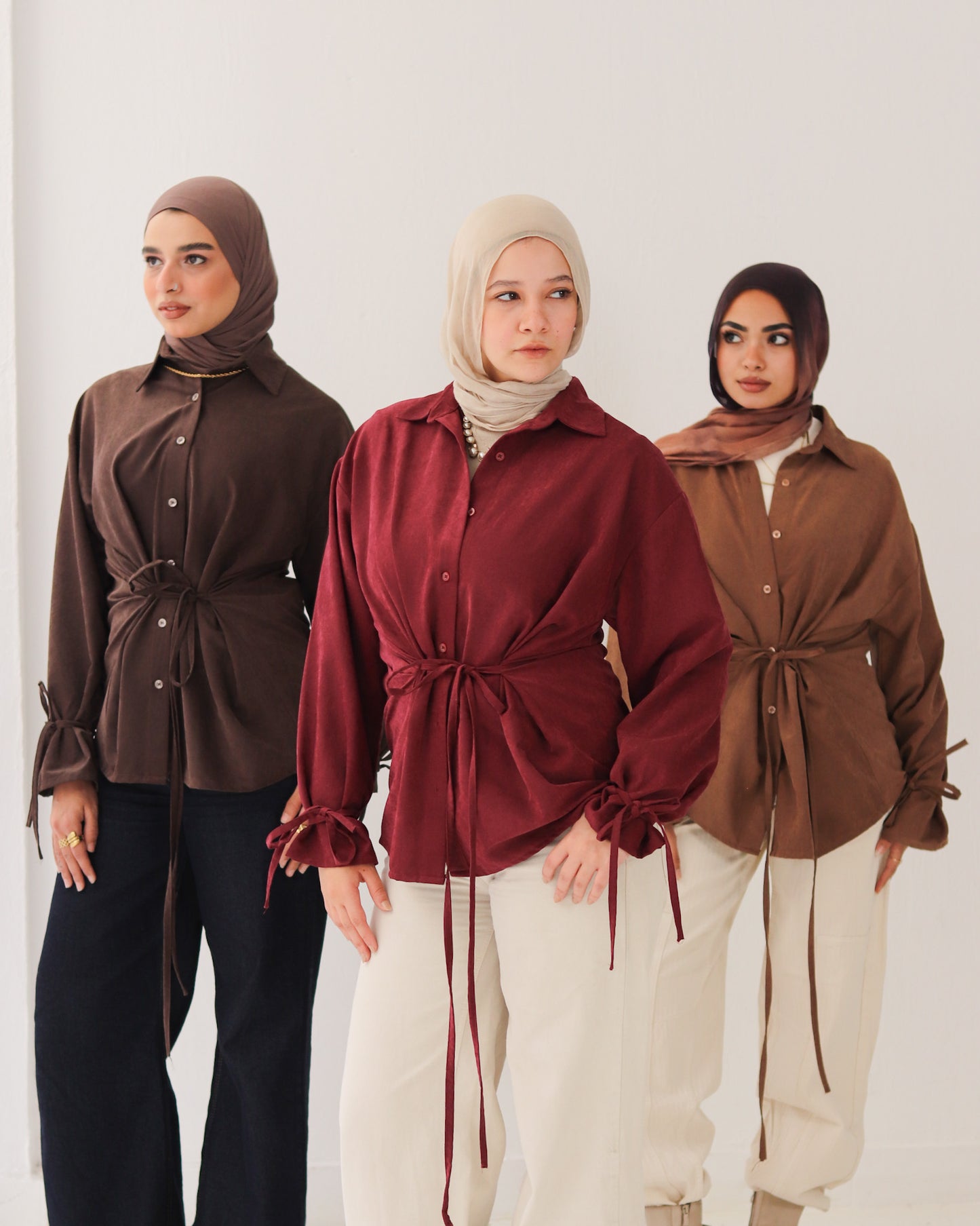 Soft Bow Side Shirt - SAMRA