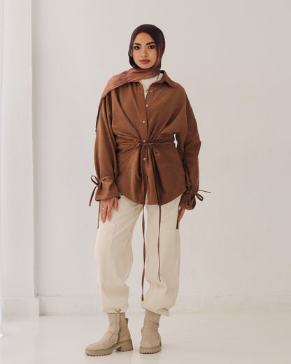 Soft Bow Side Shirt - SAMRA