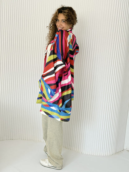 Colorfol zebra Kimono - Estringo