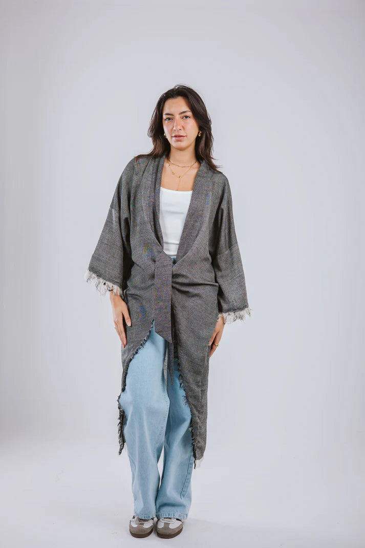 Fringes cardigan - Maison Taj