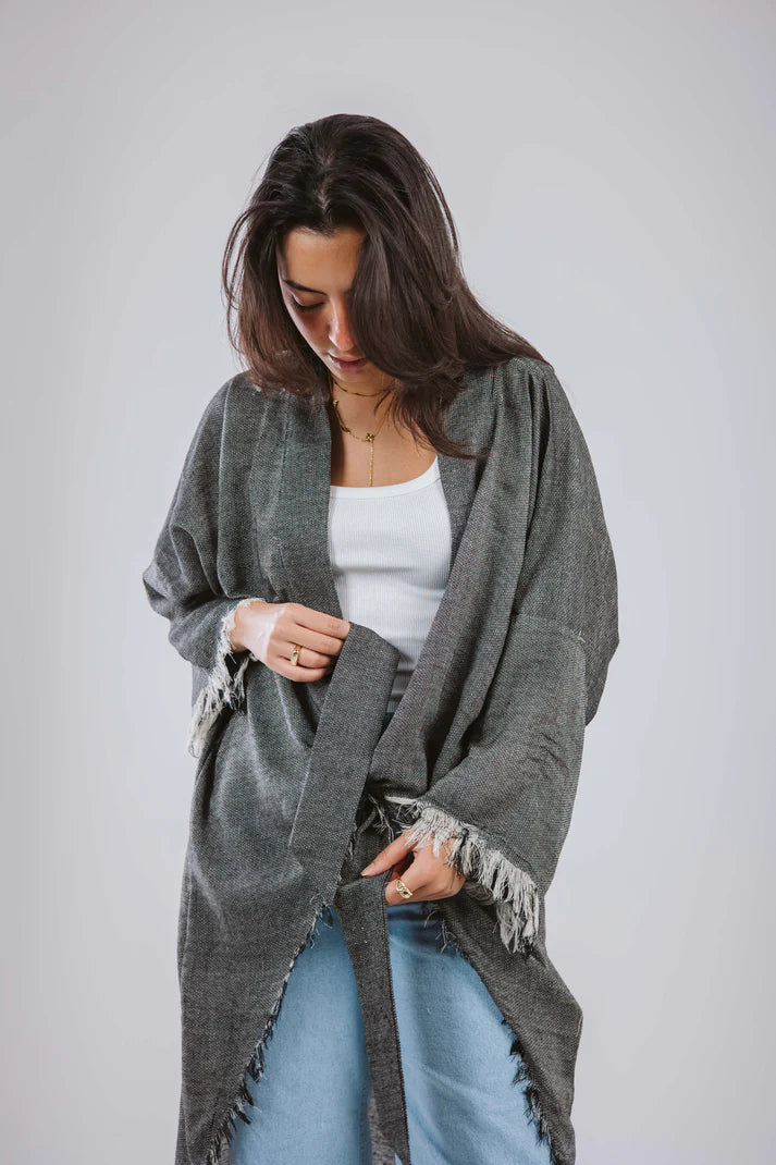 Fringes cardigan - Maison Taj
