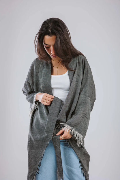 Fringes cardigan - Maison Taj