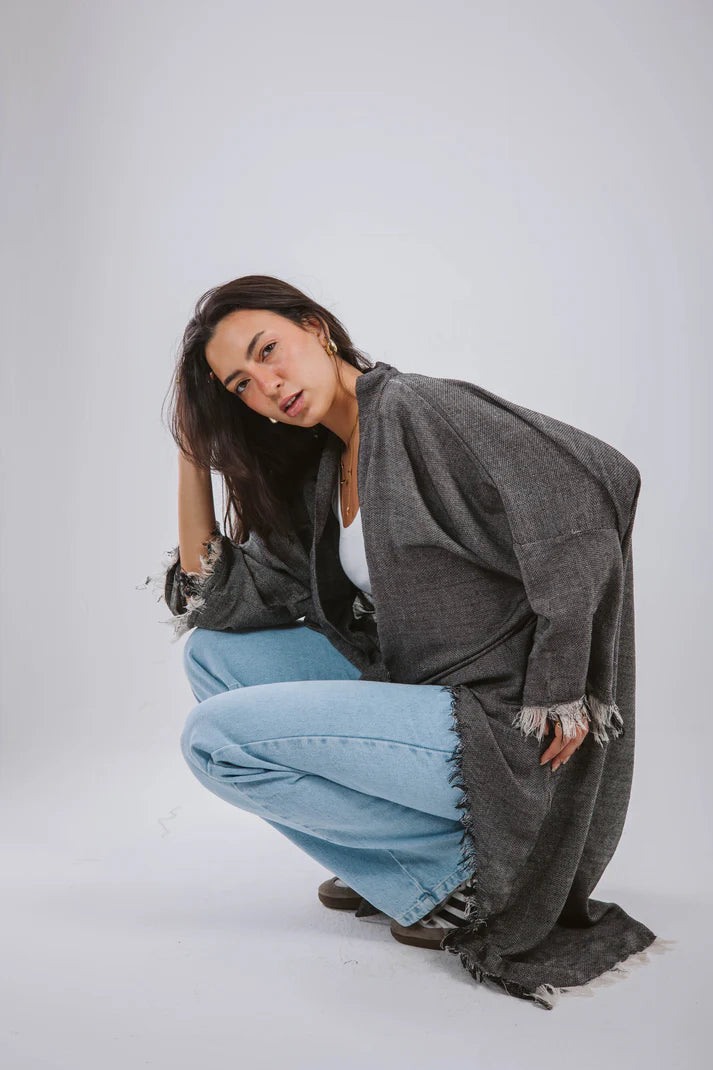 Fringes cardigan - Maison Taj