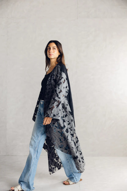 Asymmetrical edgy cardigan - Maison Taj
