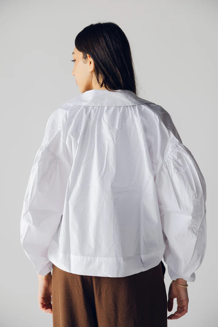 Cropped poplin shirt - Maison Taj
