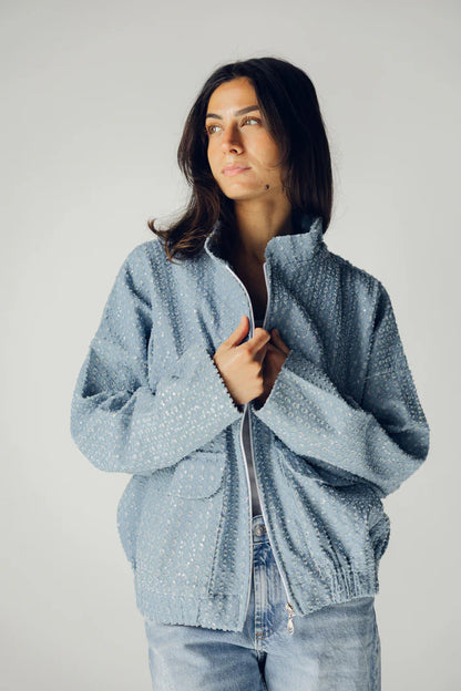 Sparkly bomber jacket - Maison taj