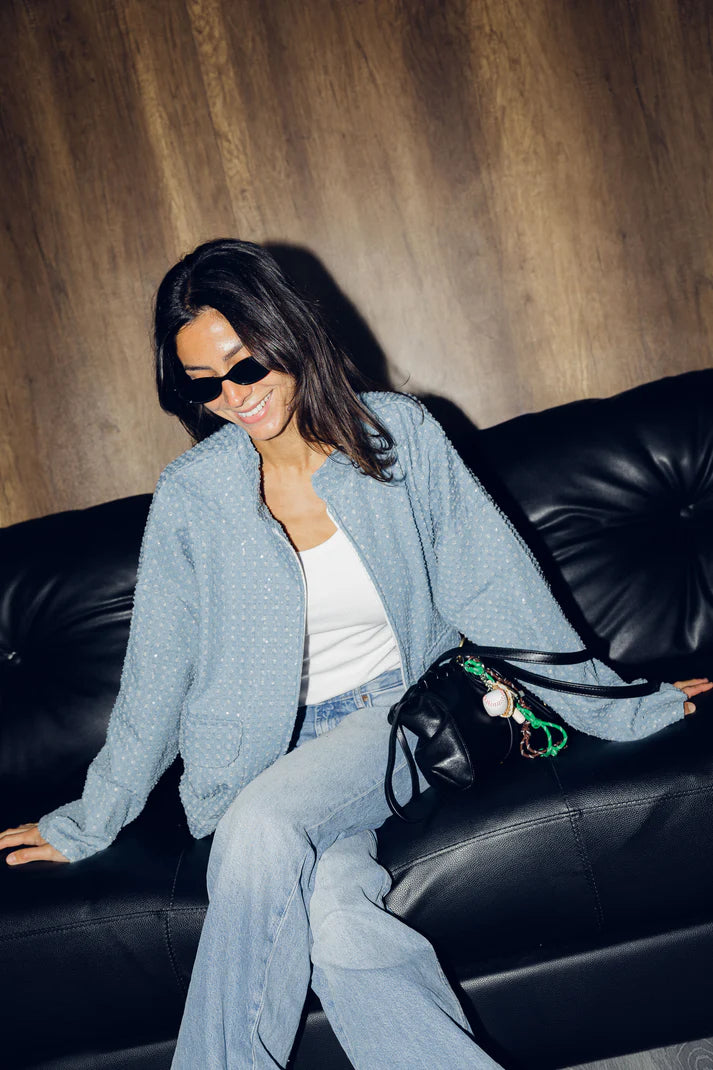 Sparkly bomber jacket - Maison taj