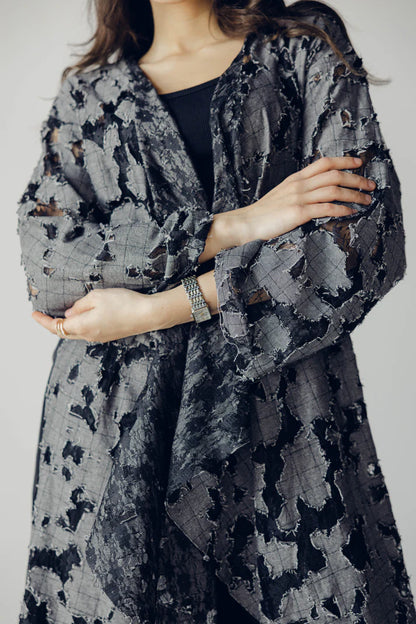 Asymmetrical  edgy cardigan - Maison taj