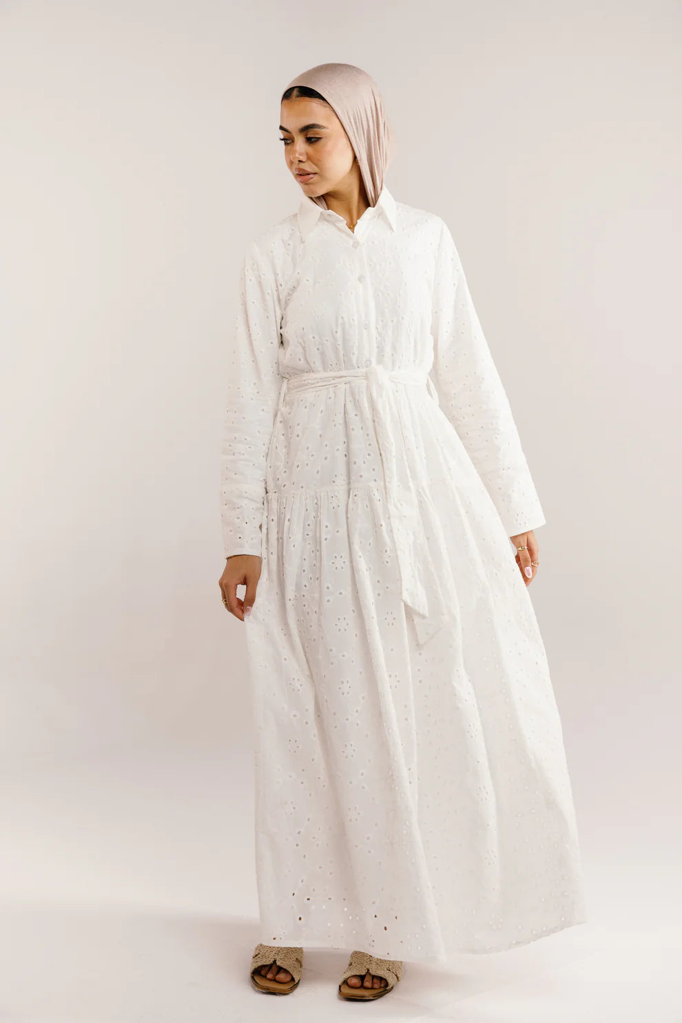 Lunelle summer dress - Peach and mint