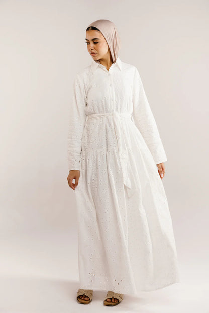 Lunelle summer dress - Peach and mint