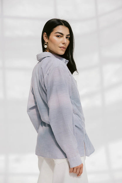 Sailor knot shirt - Peach and mint