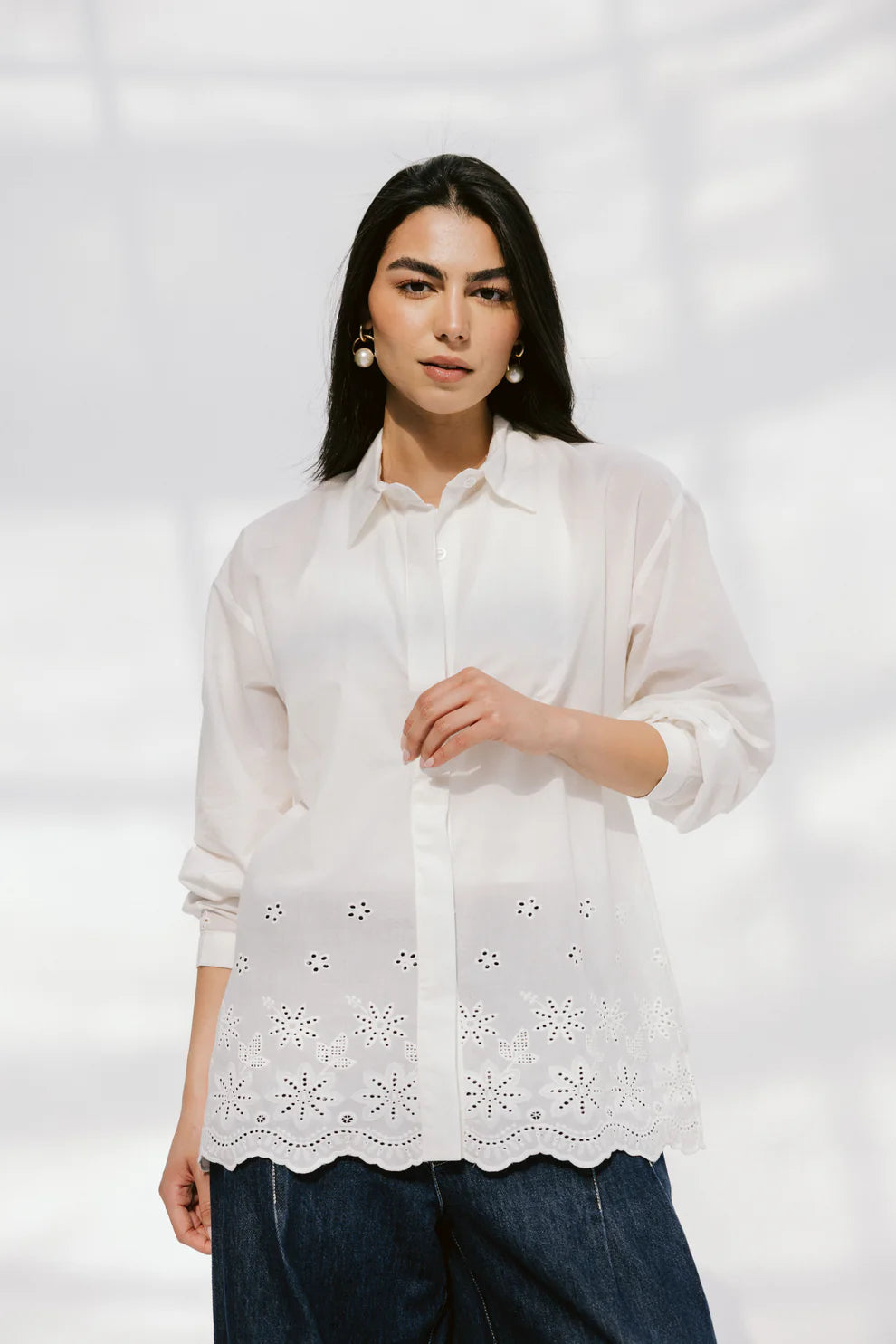 Star fish shirt - Peach and mint