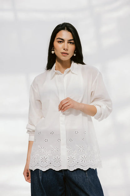 Star fish shirt - Peach and mint